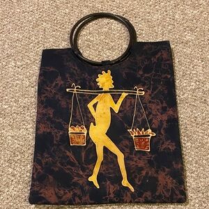 Artistic Black and Gold Tote Bag
